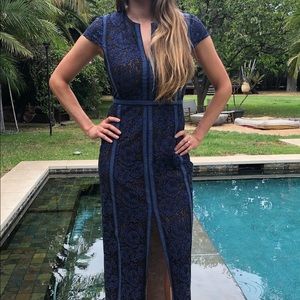 Blue & Black Lace dress